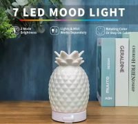 Ceramic Diffuser & Humidifier Pineapple Essential Oil Diffuser with LED Light - Image 2