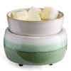 2-in-1 Candle & Wax Melt Warmer (Green Matcha Glaze)