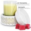 3-in-1 Ceramic Wax Melt Warmer with LED Night Light - Image 3