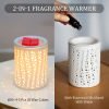 3-in-1 Electric Wax Warmer & Oil Burner (Ceramic, Night Light) - Image 2
