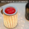 3-in-1 Electric Wax Warmer & Oil Burner (Ceramic, Night Light) - Image 4