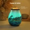 Art Glass Electric Wax Melt Warmer with Timer and LED Lights OT-WM033 - Image 4