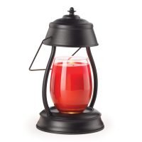 Black Hurricane Candle Warmer Lantern