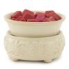 Cream 2-in-1 Candle & Wax Melt Warmer