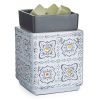 Fragrance Warmer for Warming Scented Candle Wax Melts - Grey & White Modern Cottage