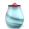 Handmade Glass Ink Painting Wax Warmer with LED Lights