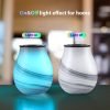 Handmade Glass Ink Painting Wax Warmer with LED Lights - Image 4