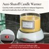Modern Candle Wax Warmer Plate with Auto Shutoff Timer (White) - Image 2