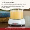 Modern Candle Wax Warmer Plate with Auto Shutoff Timer (White) - Image 3