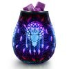 Owl 3D Glass Wax Warmer with LED Lights