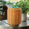 Wicker Lantern Fragrance Warmer (Wax Melts & Light) - Image 2