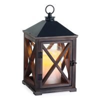 Wooden Farmhouse Candle Warmer Lantern (Top-Down Warming)