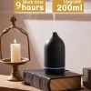 Sleek Black Ceramic Electric Aromatherapy Diffuser 200ml - Image 2